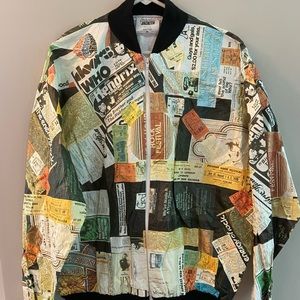 Vintage Olefin Woodstock ticket band music jacket